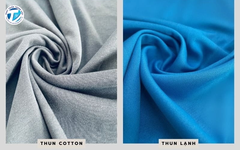 So sánh loại vải thun cotton và thun lạnh